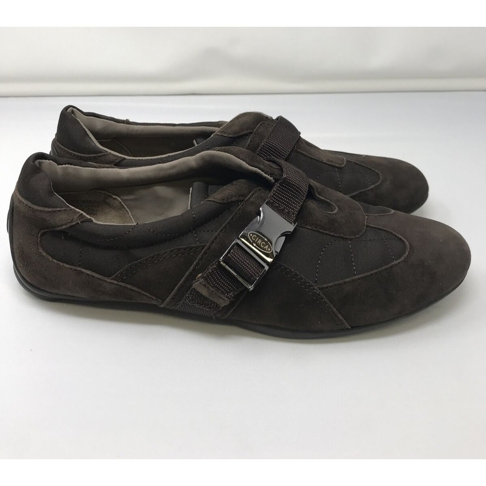 CIRCA Joan & David Womens Comfort 365 Brown Slip On Casual Flats Loafer Size 8M